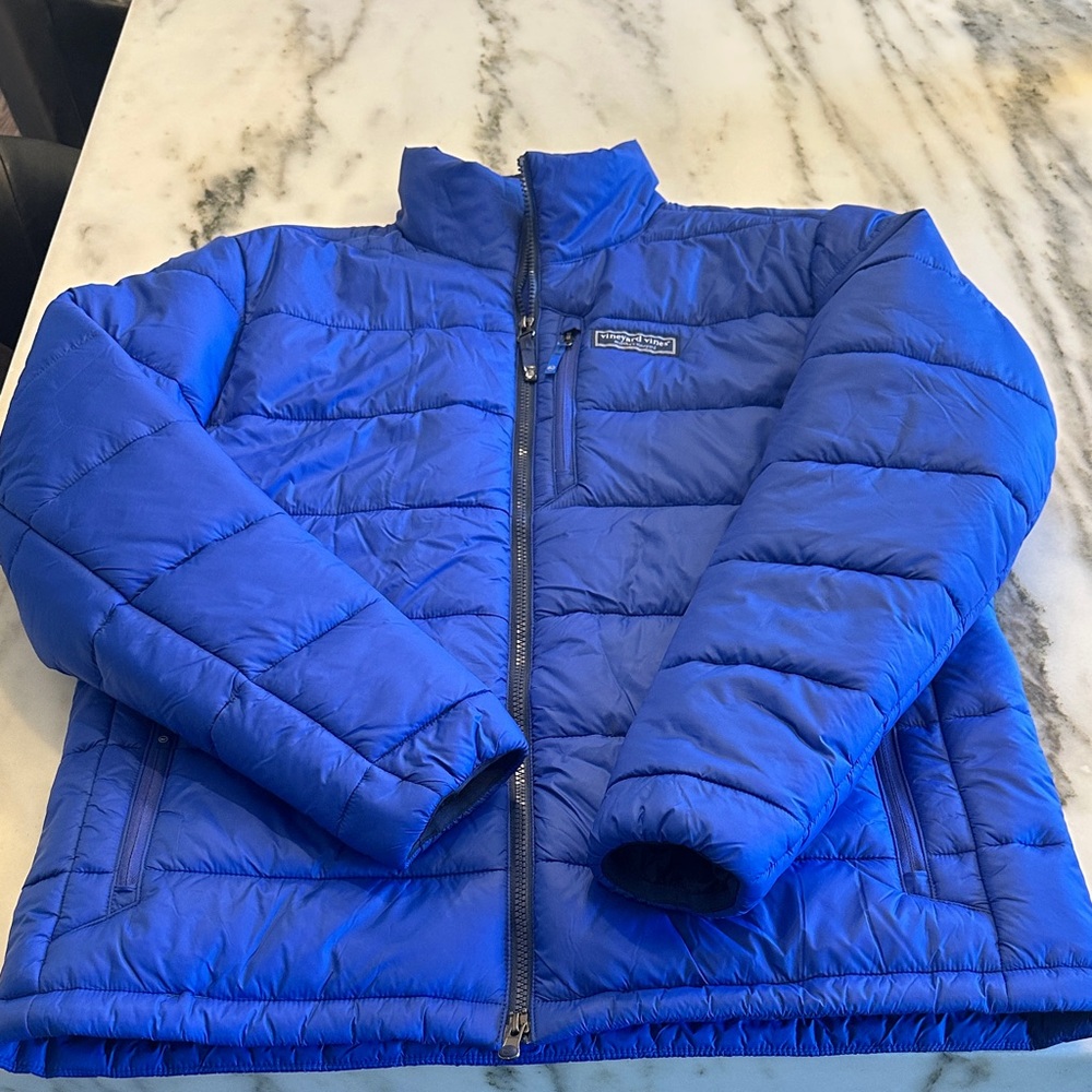 Men’s Vineyard Vines Blue Puffer Jacket